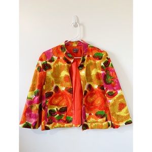 Anthracite Abstract Flowered Blazer
